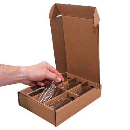 4oz Boston Round Bottle 6-Pack Pod